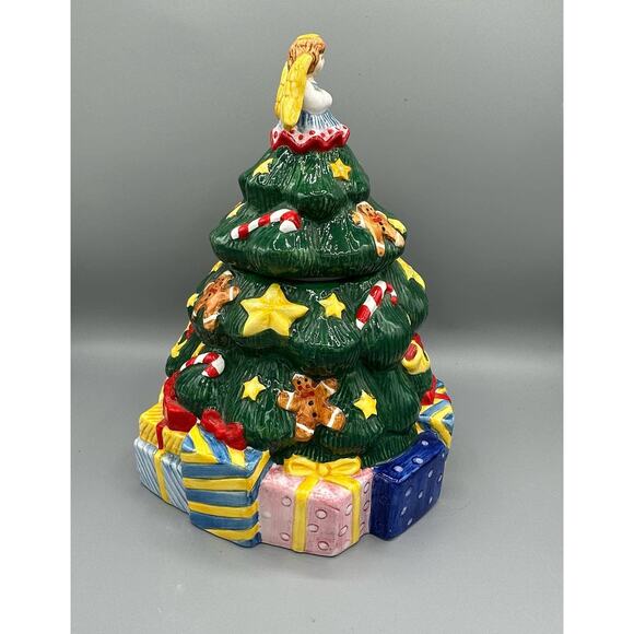 Vintage Christmas Tree Cookie Jar - Picture 2 of 8